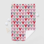 Hearts Patroon 1 Golfhanddoek (Insitu)