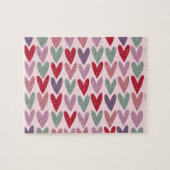 Hearts Patroon 1 Legpuzzel (Horizontaal)