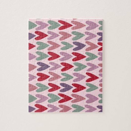 Hearts Patroon 1 Legpuzzel (Verticaal)