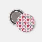 Hearts Patroon 1 Magneet (Voorkant / Achterkant)
