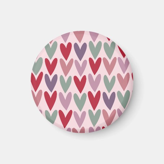 Hearts Patroon 1 Magneet (Voorkant)