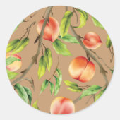 Hearts Patroon 1 Ronde Sticker (Voorkant)