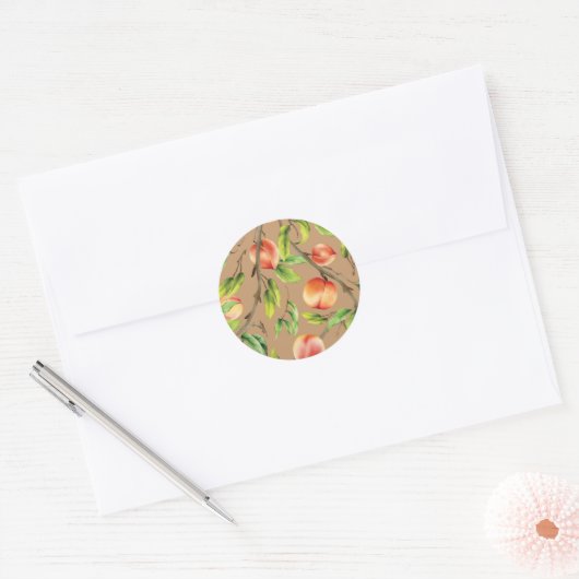 Hearts Patroon 1 Ronde Sticker (Envelop)