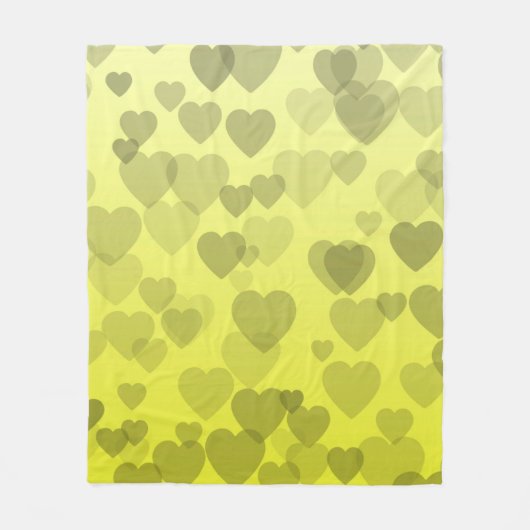 Hearts Patroon 22 Fleece Deken (Voorkant)