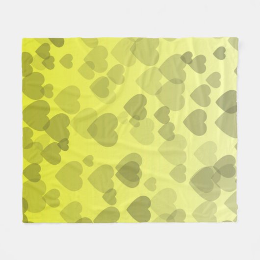 Hearts Patroon 22 Fleece Deken (Voorkant (Horizontaal))