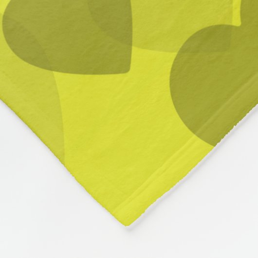 Hearts Patroon 22 Fleece Deken (Hoek)