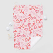 Hearts Patroon 23 Golfhanddoek (Insitu)
