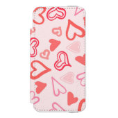 Hearts Patroon 23 Incipio iPhone Portemonnee Hoesje (Voorkant Agenda)