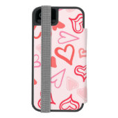 Hearts Patroon 23 Incipio iPhone Portemonnee Hoesje (Agenda Achterkant)