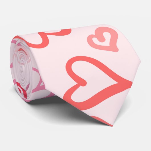 Hearts Patroon 23 Stropdas (Opgerold)