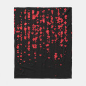 Hearts Patroon 24 Fleece Deken (Voorkant)