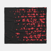 Hearts Patroon 24 Fleece Deken (Voorkant (Horizontaal))
