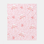 Hearts Patroon 25 Fleece Deken (Voorkant)