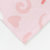 Hearts Patroon 25 Fleece Deken (Hoek)