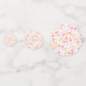 Hearts Patroon 26 Confetti (Achterkanten)