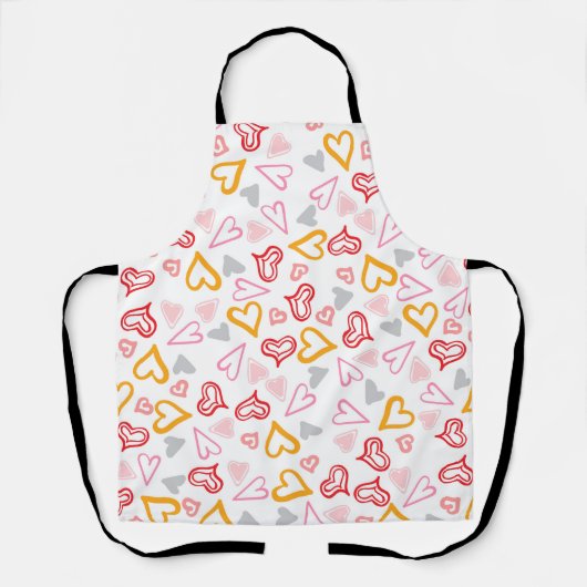 Hearts Patroon 26 Schort (Voorkant)