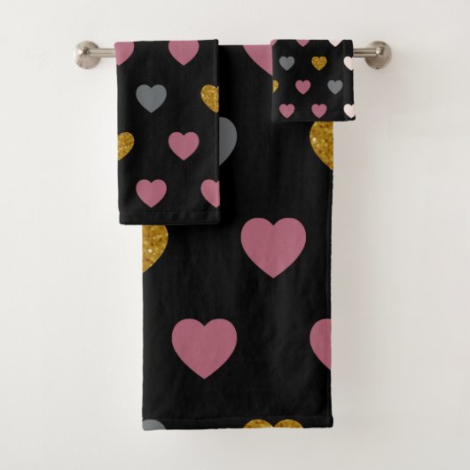 Hearts Patroon 30 Bad Handdoek (Insitu)