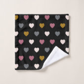 Hearts Patroon 30 Bad Handdoek (Wasdoekje)