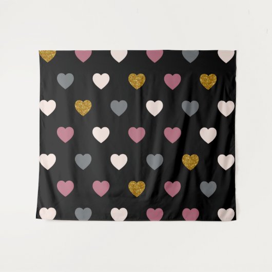 Hearts Patroon 30 Wandkleed (Voorkant (horizontaal))