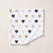 Hearts Patroon 31 Bad Handdoek (Wasdoekje)