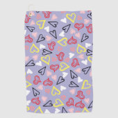 Hearts Patroon 31 Golfhanddoek (Voorkant)