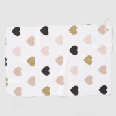 Hearts Patroon 31 Golfhanddoek (Horizontaal)