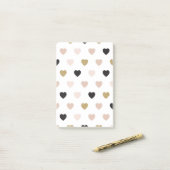 Hearts Patroon 31 Post-it® Notes (Op bureau)