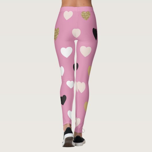 Hearts Patroon 32 Leggings (Achterkant)