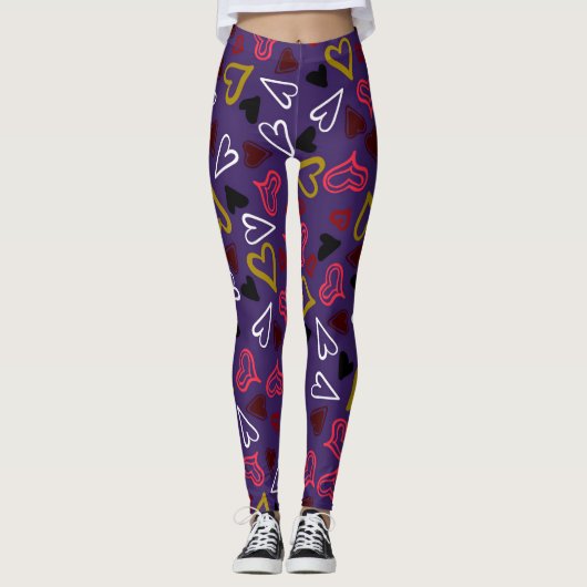 Hearts Patroon 32 Leggings (Voorkant)
