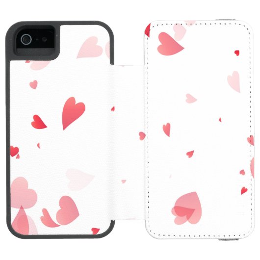 Hearts Patroon 33 Incipio iPhone Portemonnee Hoesje (Agenda Open)