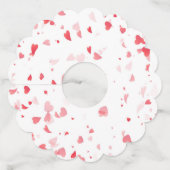 Hearts Patroon 33 Wijnglaslabel (Achterkant)