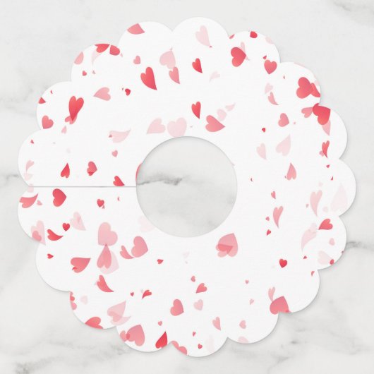 Hearts Patroon 33 Wijnglaslabel (Achterkant)