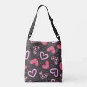 Hearts Patroon 34 Crossbody Tas (Achterkant)