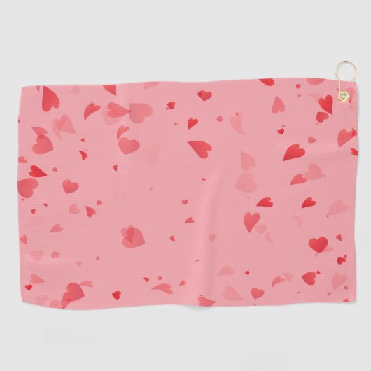 Hearts Patroon 34 Golfhanddoek (Horizontaal)