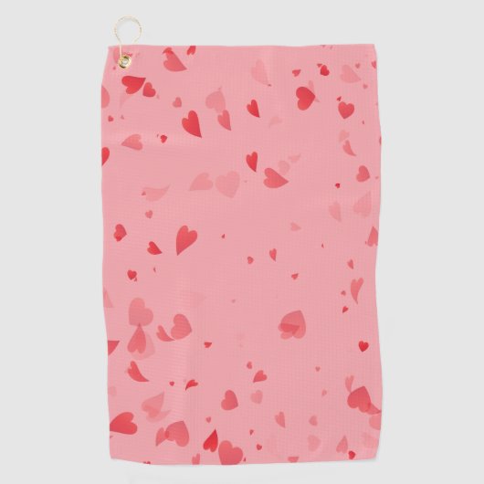 Hearts Patroon 34 Golfhanddoek (Voorkant)