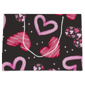 Hearts Patroon 34 Groot Cadeauzakje (Voorkant)