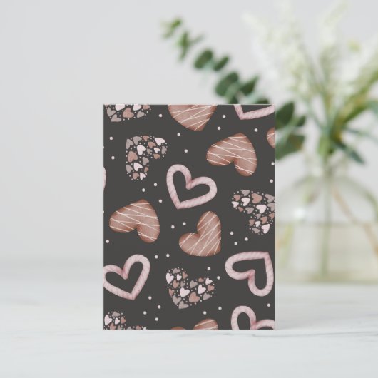 Hearts Patroon 35 Briefkaart (Staand voorkant)