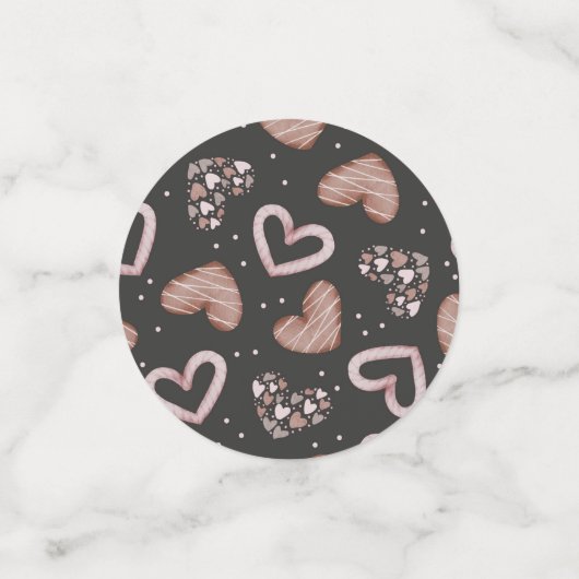 Hearts Patroon 35 Confetti (Kleine voorkant)