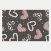 Hearts Patroon 35 Inpakpapier Vel (Voorkant 2)