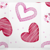 Hearts Patroon 36 Drieluik Wenskaart (Binnenkant midden)