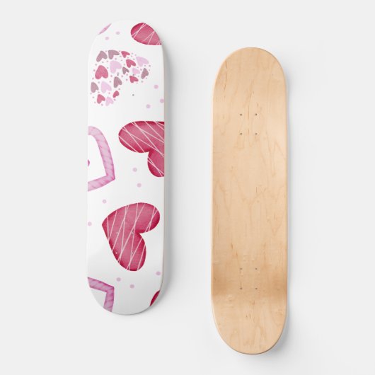 Hearts Patroon 36 Persoonlijk Skateboard (Voorkant)