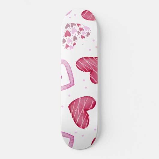 Hearts Patroon 36 Persoonlijk Skateboard (Voorkant)