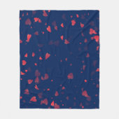 Hearts Patroon 40 Fleece Deken (Voorkant)