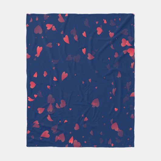 Hearts Patroon 40 Fleece Deken (Voorkant)