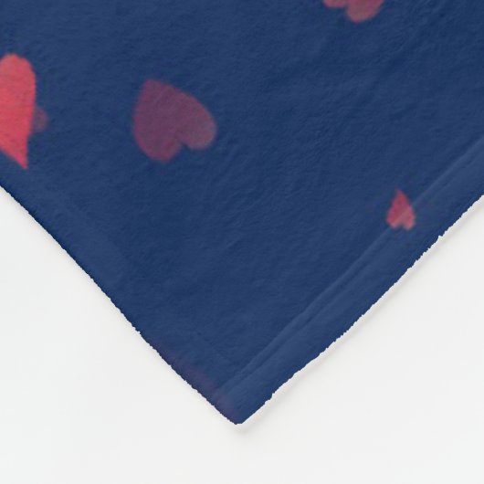 Hearts Patroon 40 Fleece Deken (Hoek)