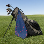 Hearts Patroon 40 Golfhanddoek (Groen)