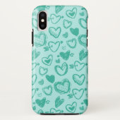Hearts Patroon 60 Case-Mate iPhone Case (Achterkant)