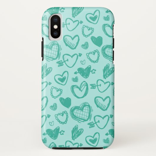 Hearts Patroon 60 Case-Mate iPhone Case (Achterkant)