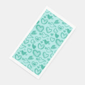 Hearts Patroon 60 Servet (Hoek)