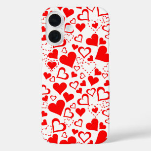 Hearts Patroon iPhone 16 Hoesje